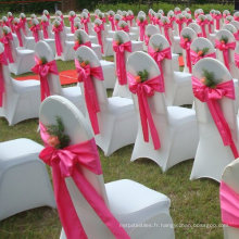 Hôtel promotionnel et chaise de mariage Sash WhoSale Sash en satin bon marché